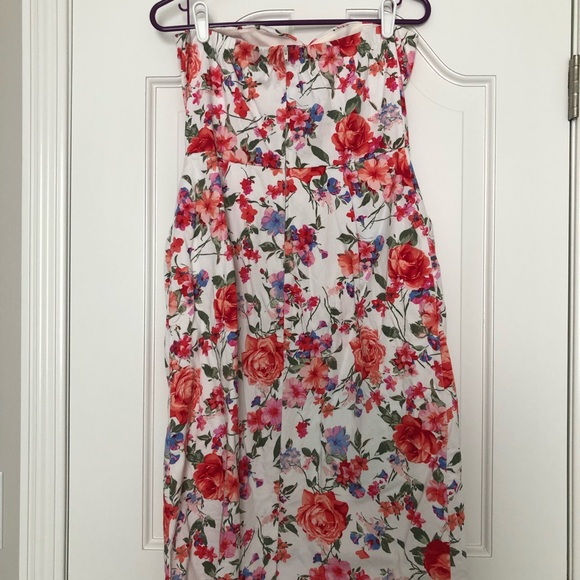 Francesca’s floral sweetheart strapless dress - Picture 4 of 6